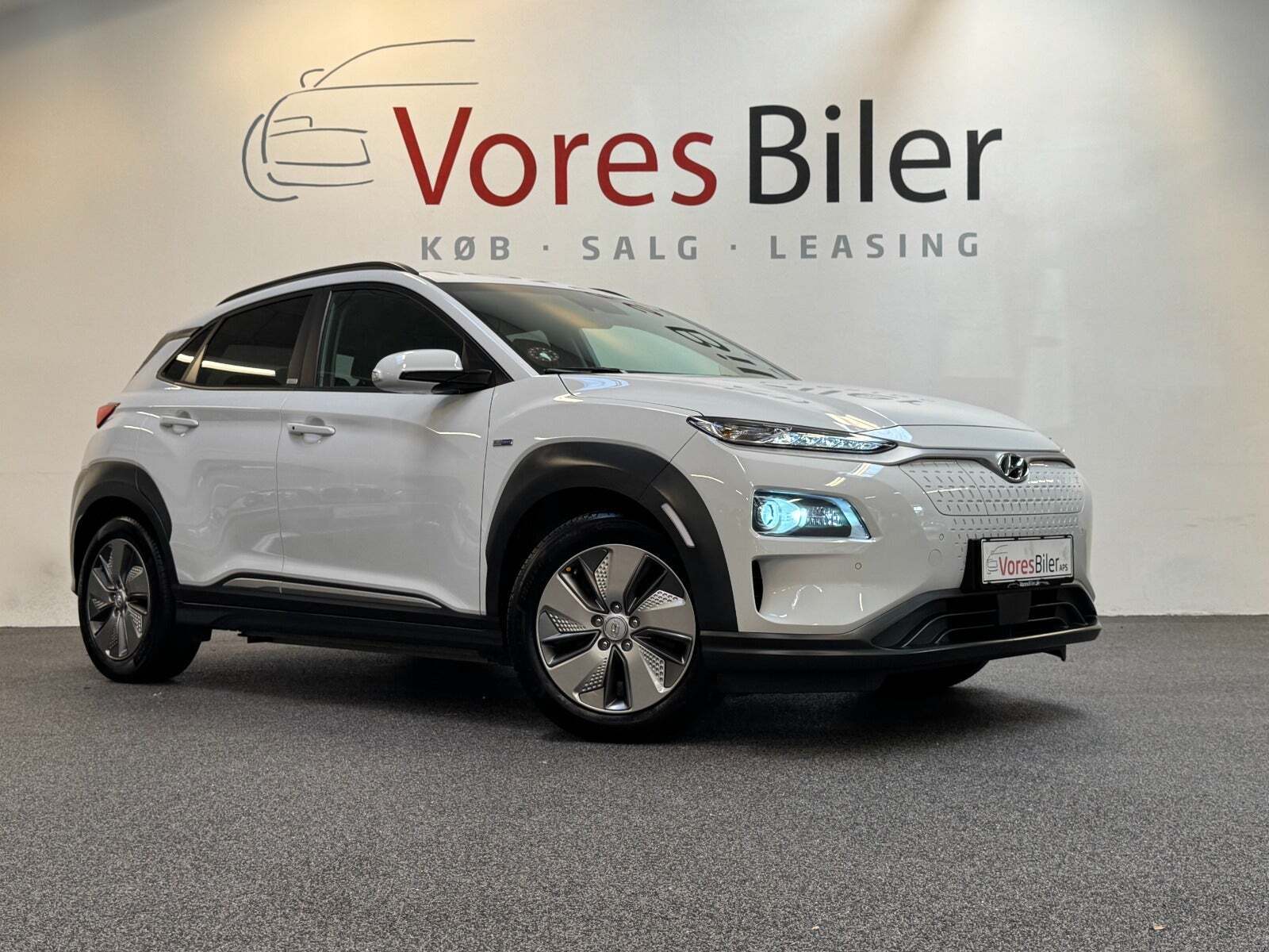 Hvid Hyundai Kona fra 2020
