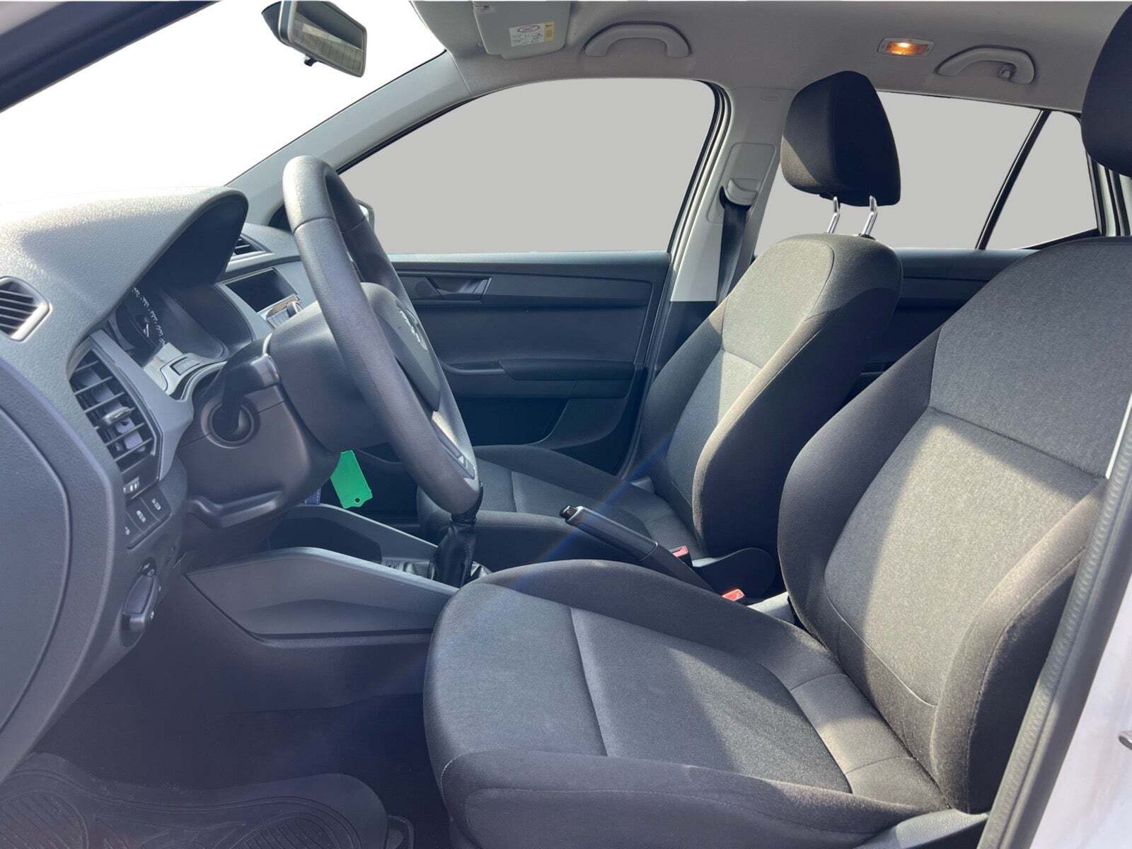 Hvid Skoda Fabia fra 2017