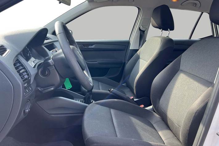 Hvid Skoda Fabia fra 2017