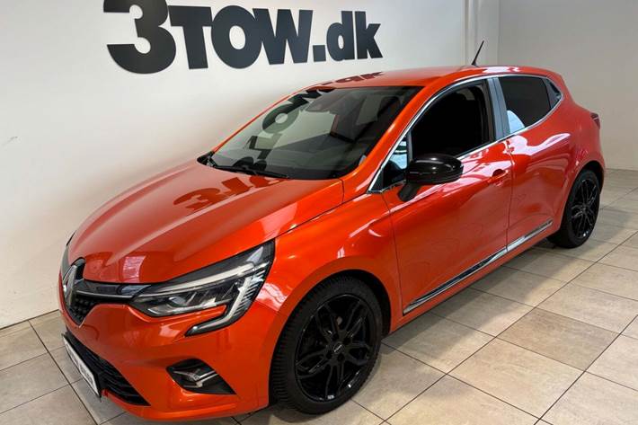 Orange Renault Clio V fra 2020 set udefra