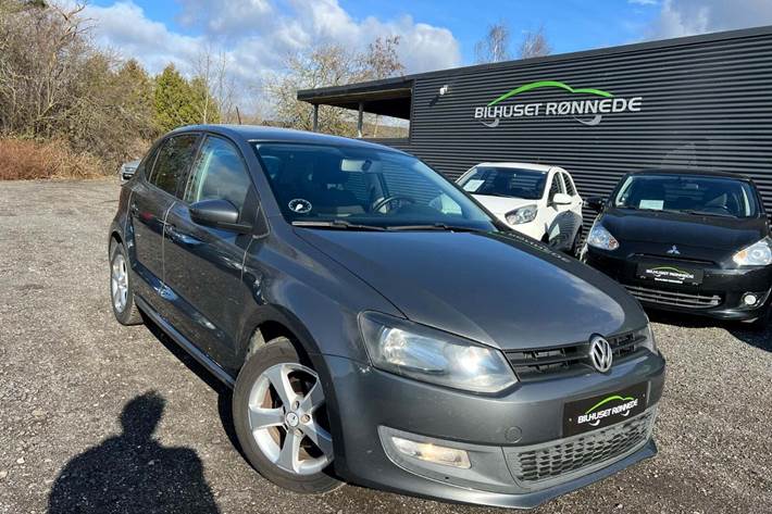 Grå VW Polo fra 2011