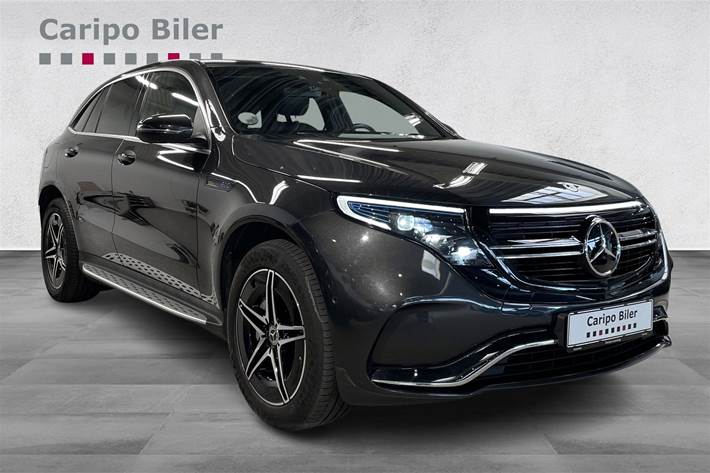 Sort Mercedes EQC 400 fra 2020 set udefra