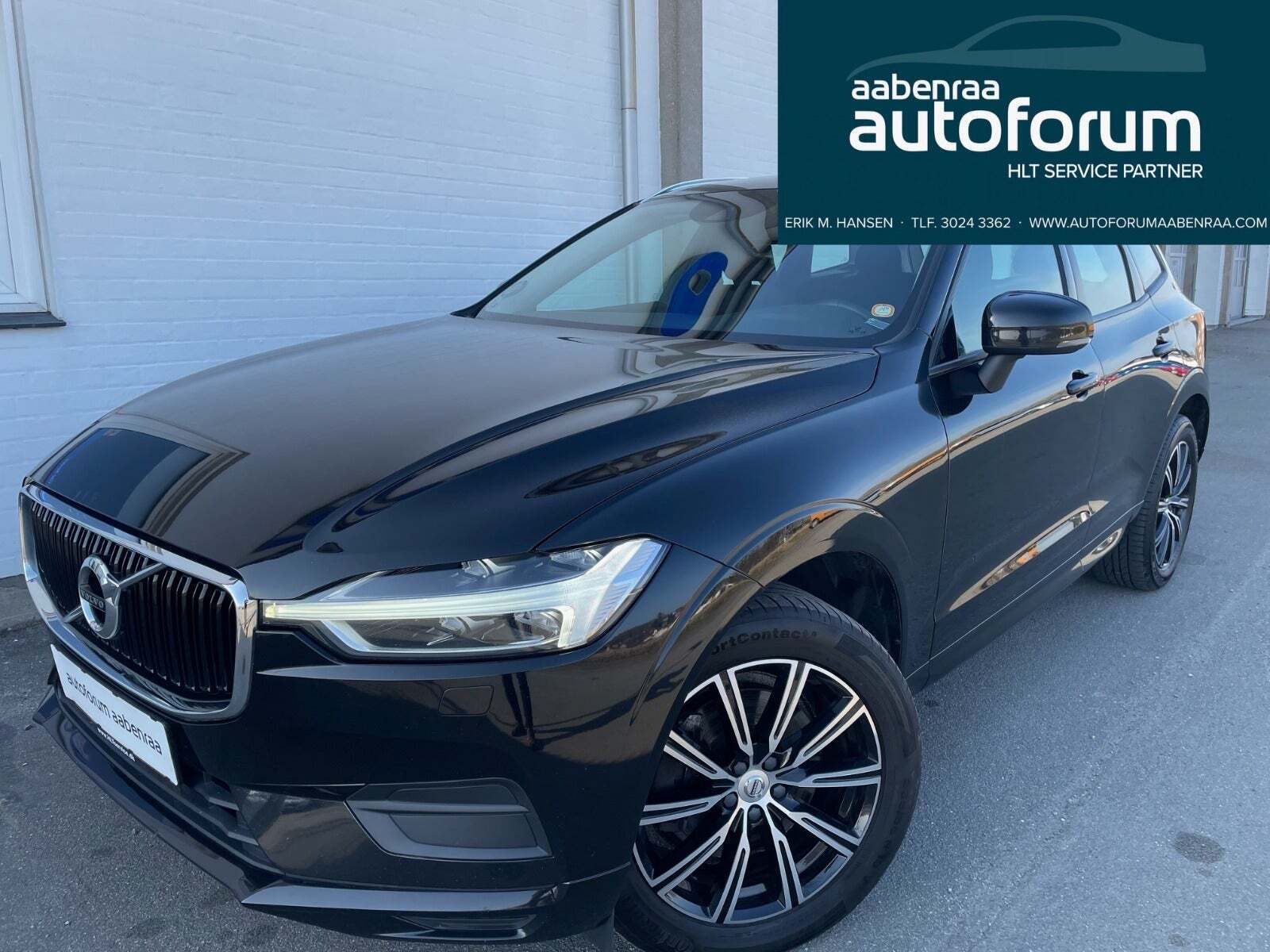 Sort Volvo XC60 fra 2019 set udefra