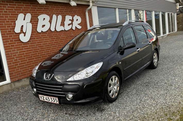 Sort Peugeot 307 fra 2007