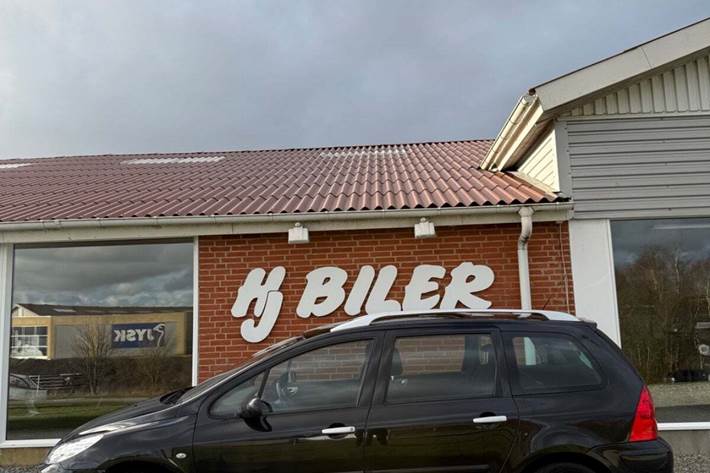 Sort Peugeot 307 fra 2007