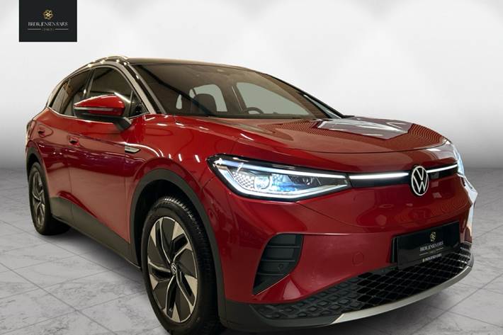 Rød VW ID.4 fra 2022 set udefra