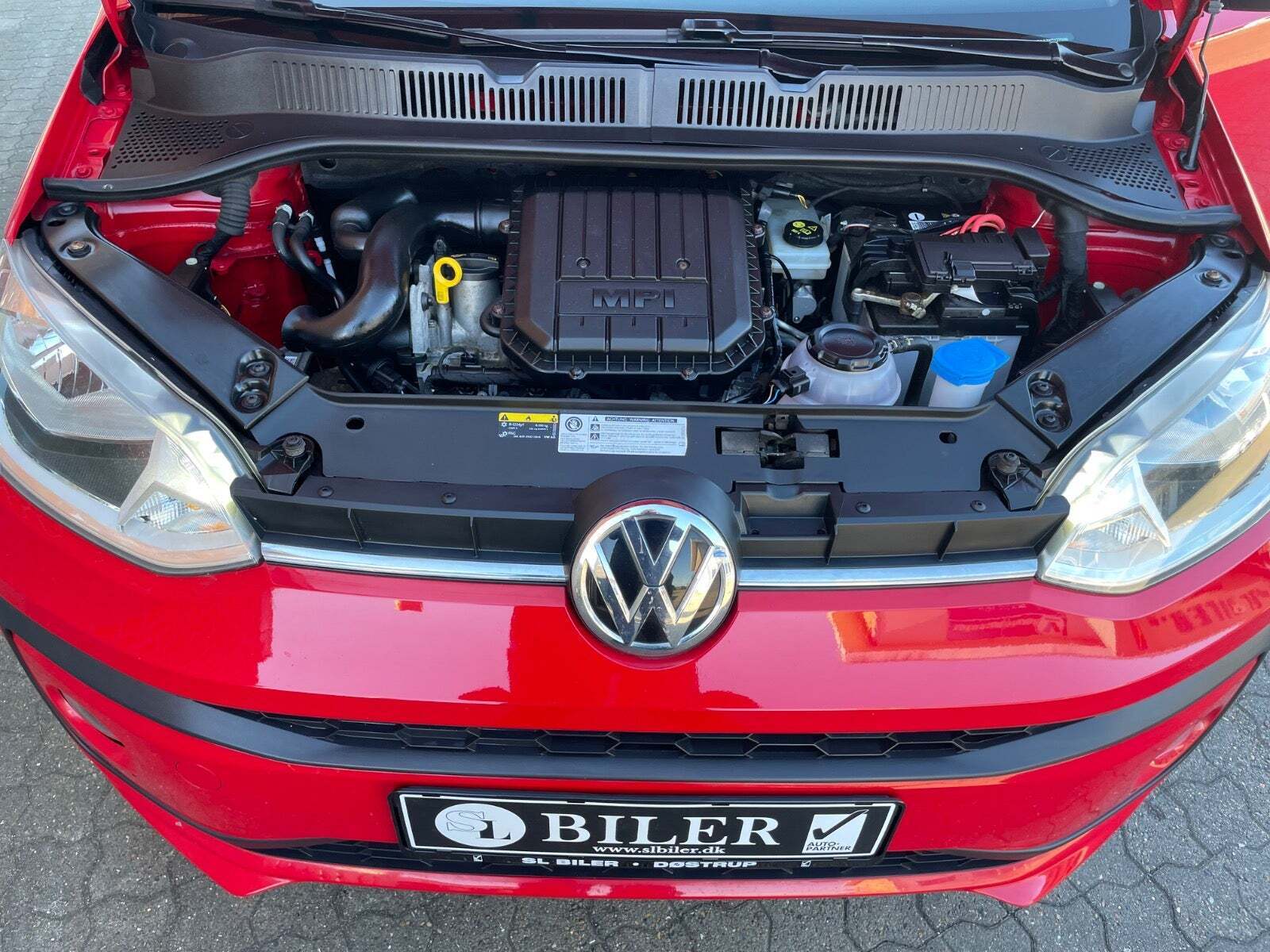 Rød VW UP! fra 2019