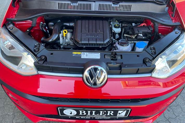Rød VW UP! fra 2019
