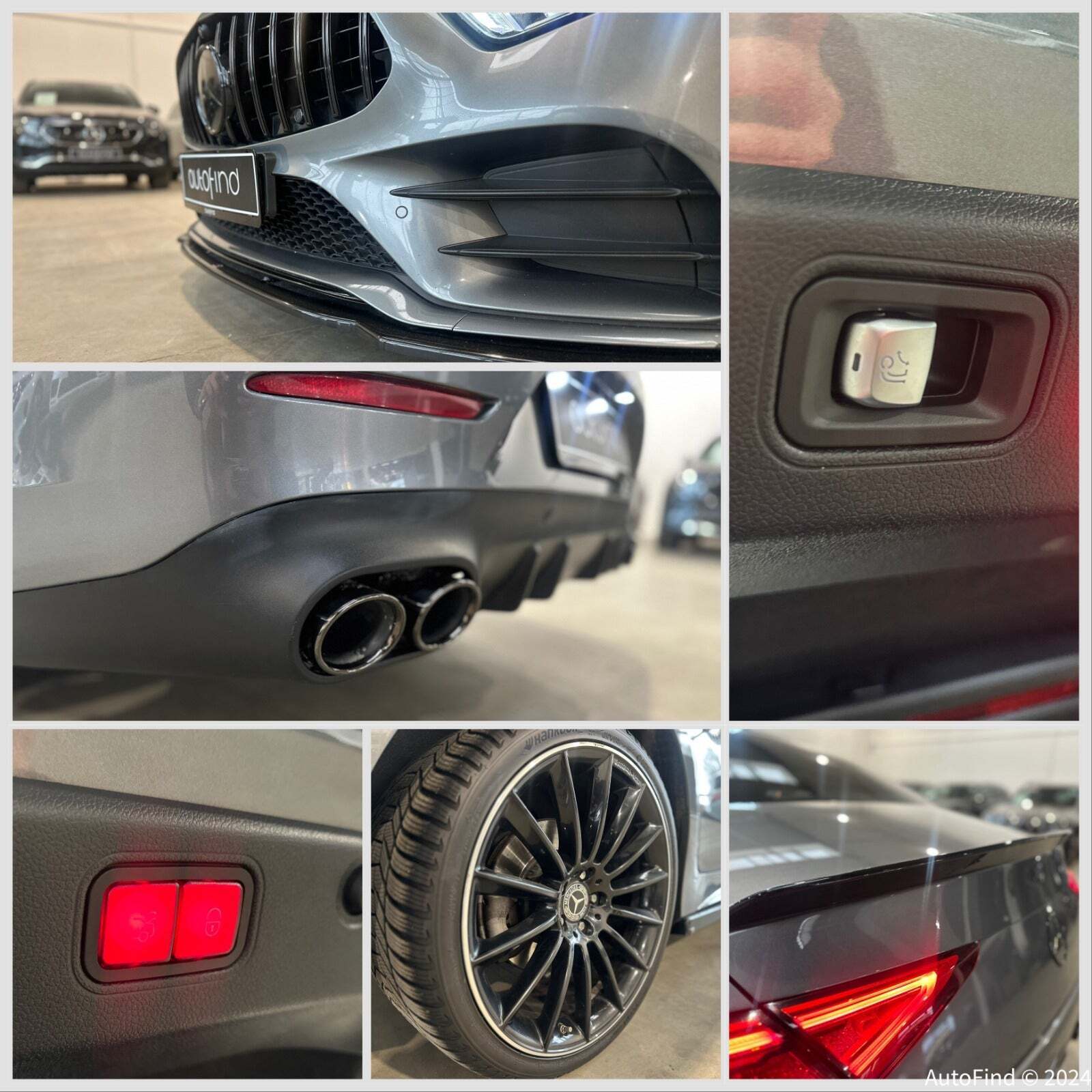 Grå Mercedes CLS400 d fra 2018