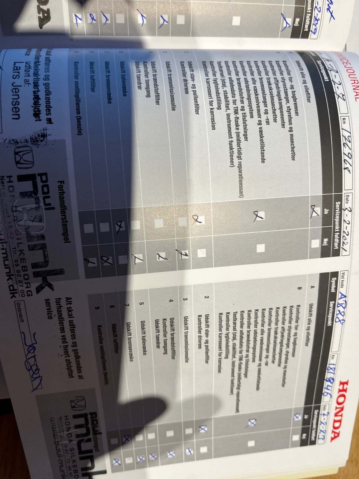 Sort Honda Jazz fra 2009