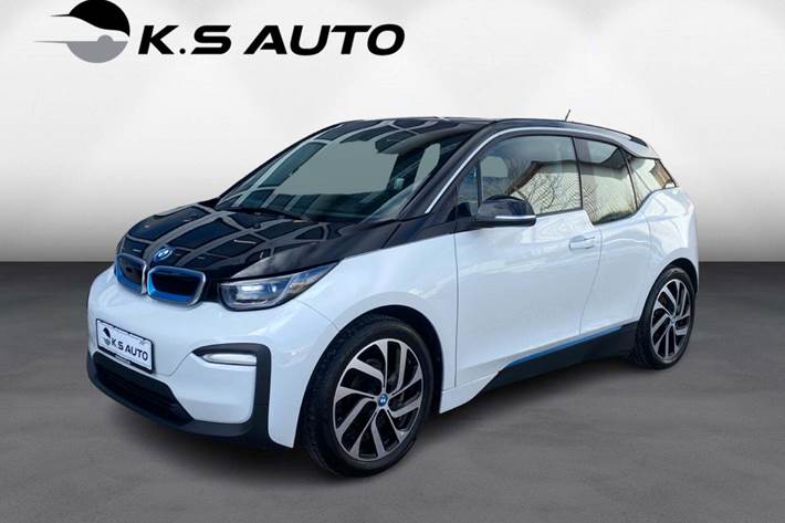 Hvid BMW i3 fra 2018 set udefra