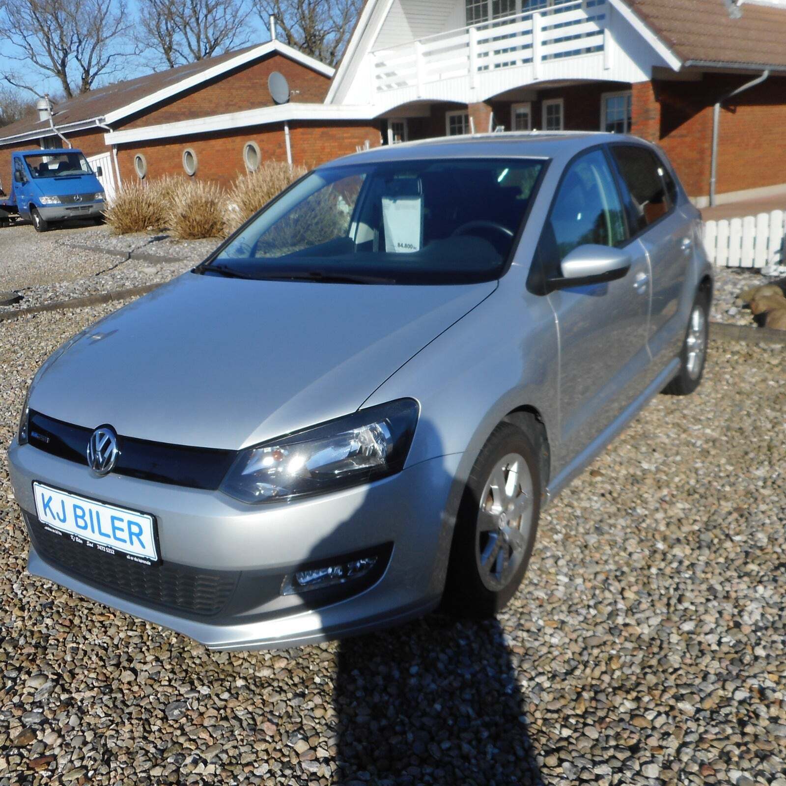 Sølv VW Polo fra 2014