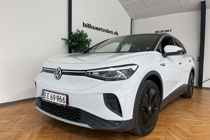 Hvid VW ID.4 fra 2021 set udefra