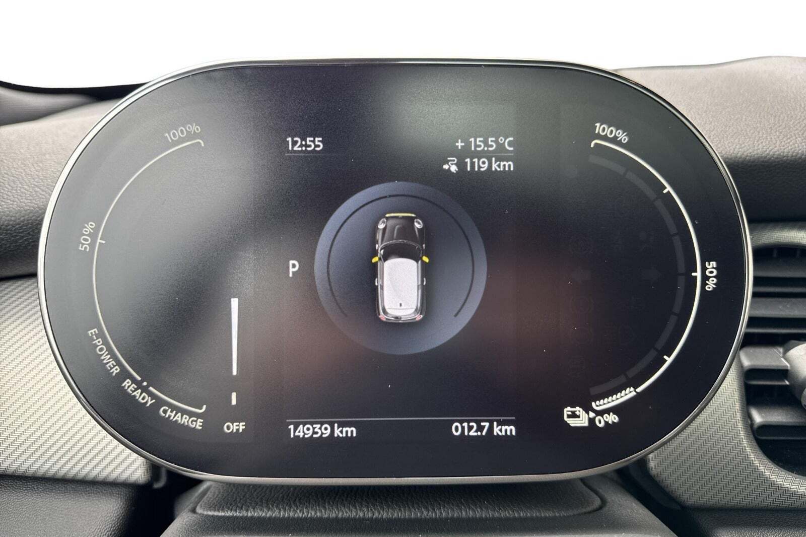 Sort Mini Cooper SE fra 2023