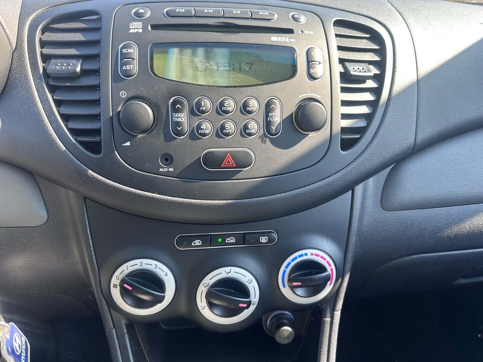 Grøn Hyundai i10 fra 2010