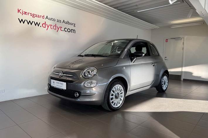 Grå Fiat 500 fra 2024