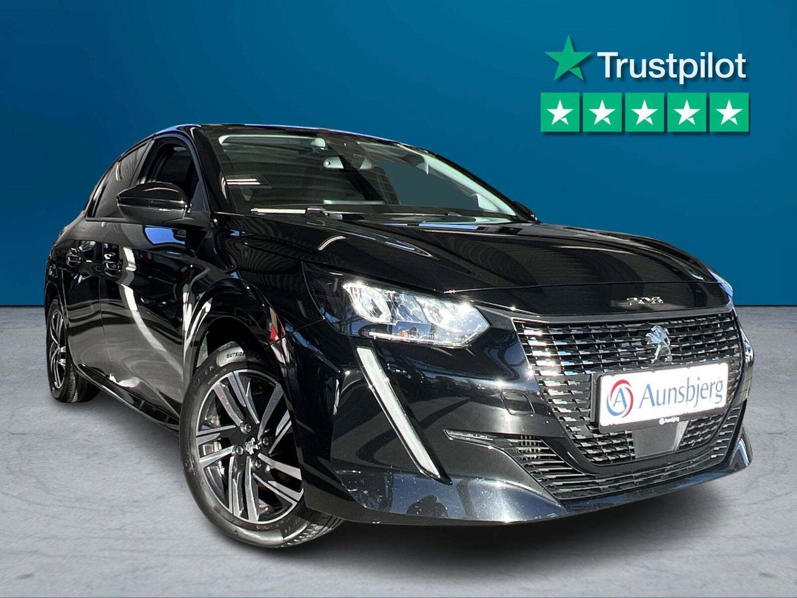 Sort Peugeot 208 fra 2020