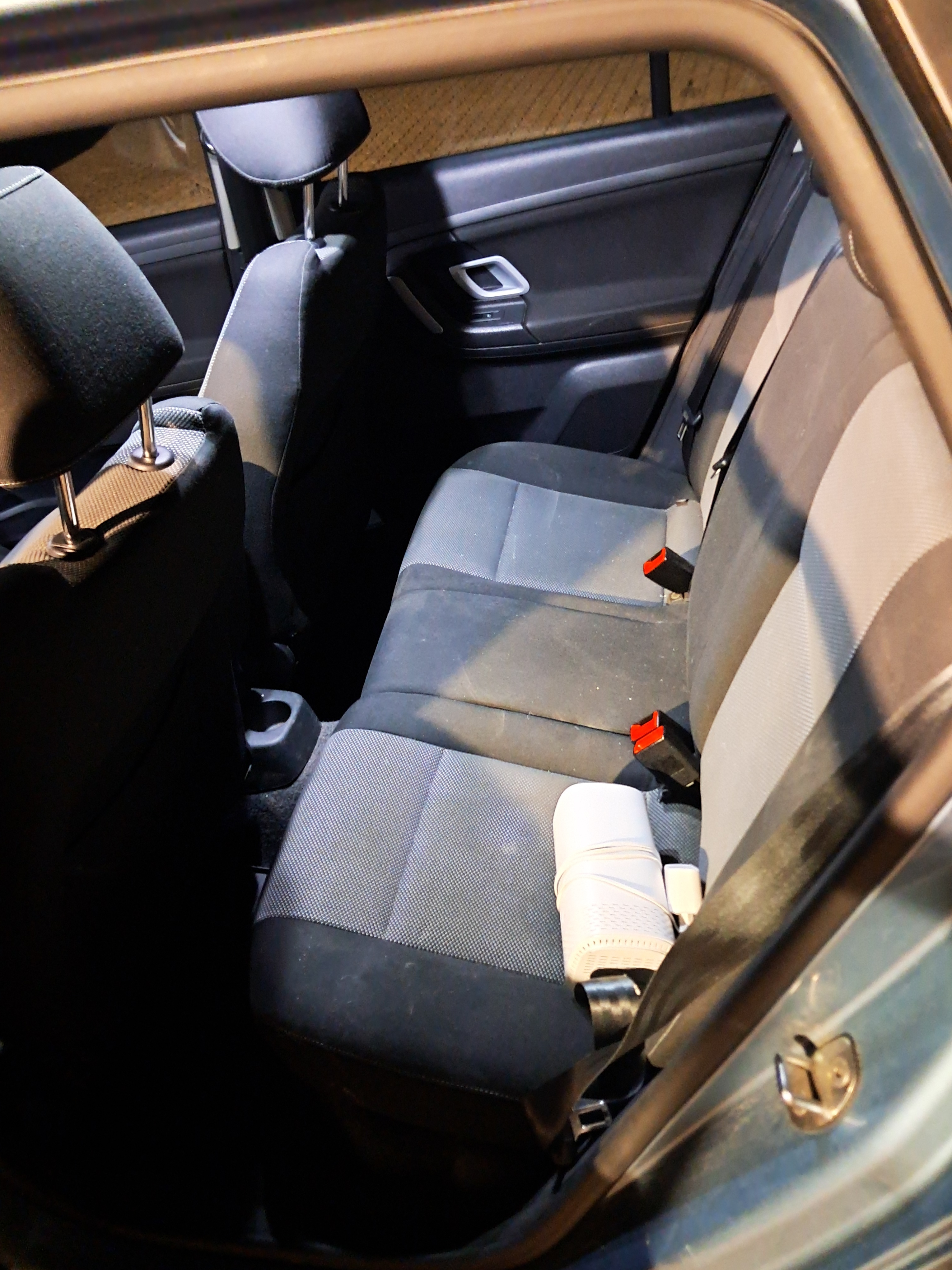 Blå Skoda Fabia fra 2009