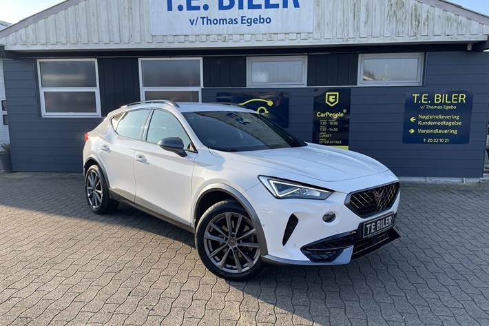 Hvid Cupra Formentor fra 2021 set udefra