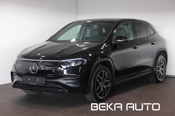 Sort Mercedes EQA250+ fra 2023 set udefra