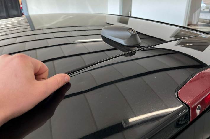 Sort Opel Corsa fra 2017