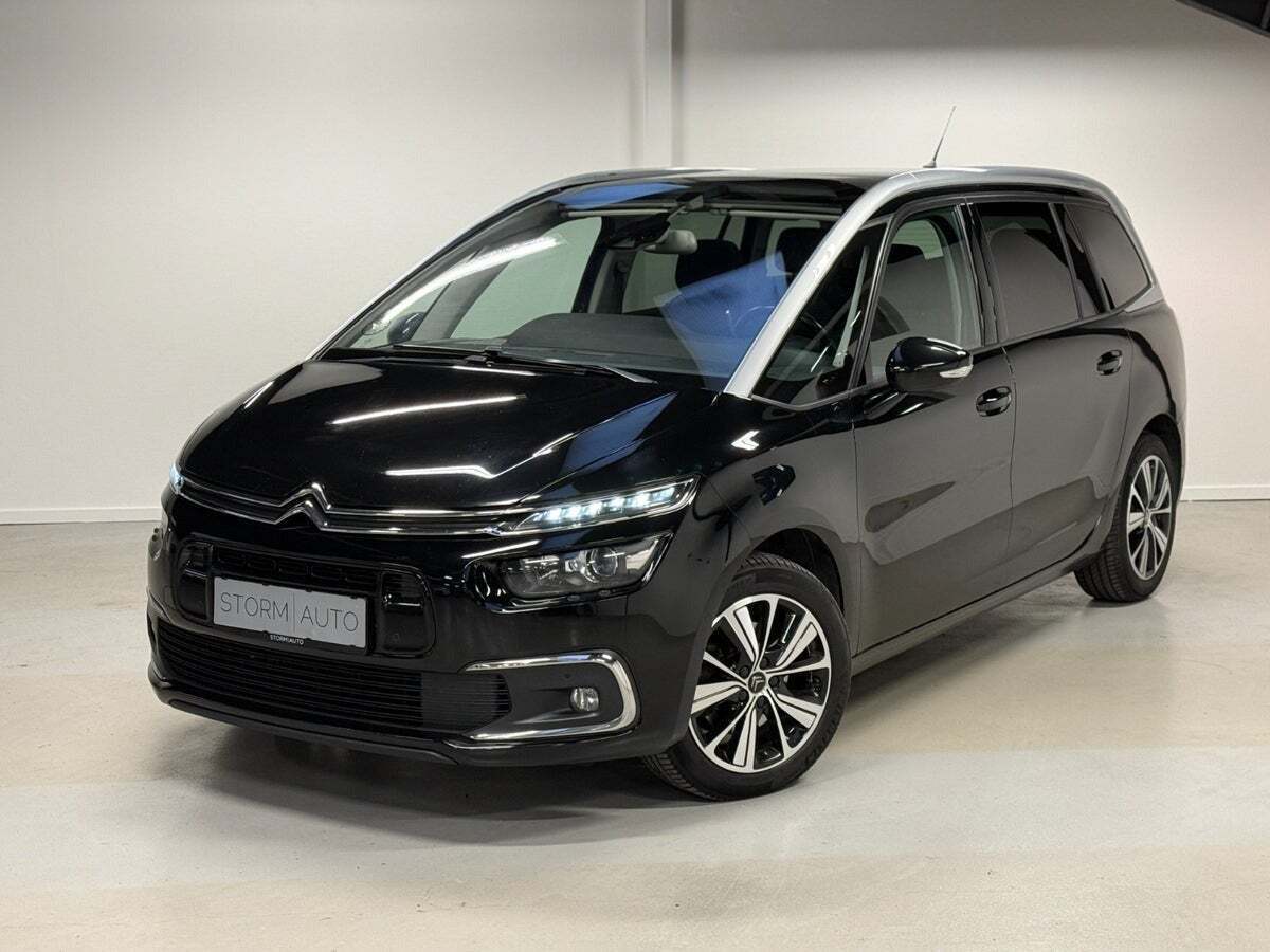 Sort Citroën Grand C4 Picasso fra 2018 set udefra