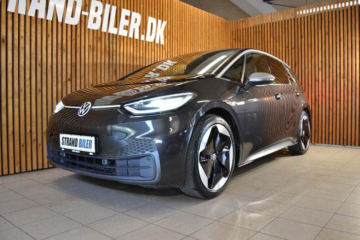 Grå VW ID.3 fra 2021 set udefra