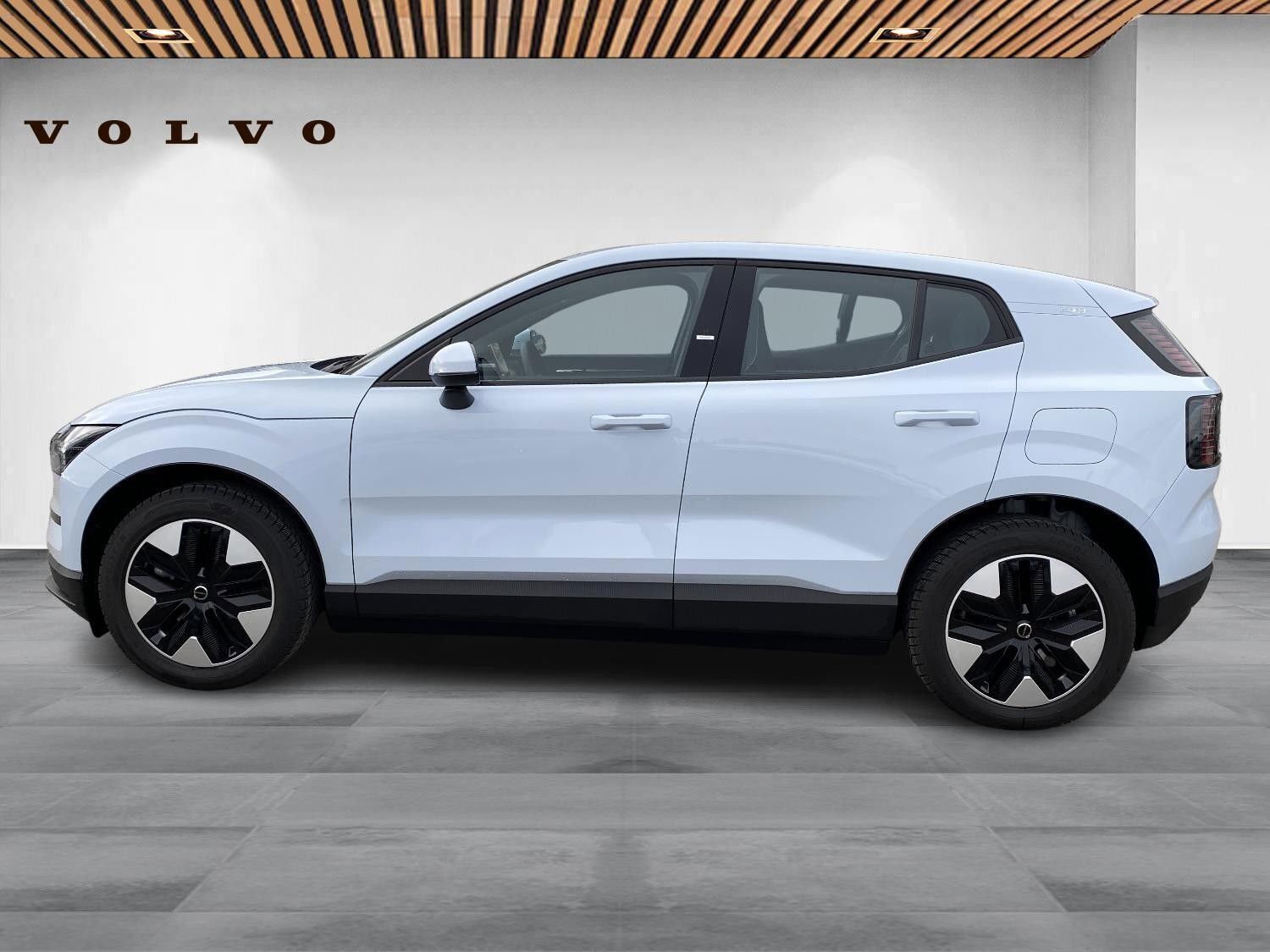 Blå Volvo EX30 fra 2025