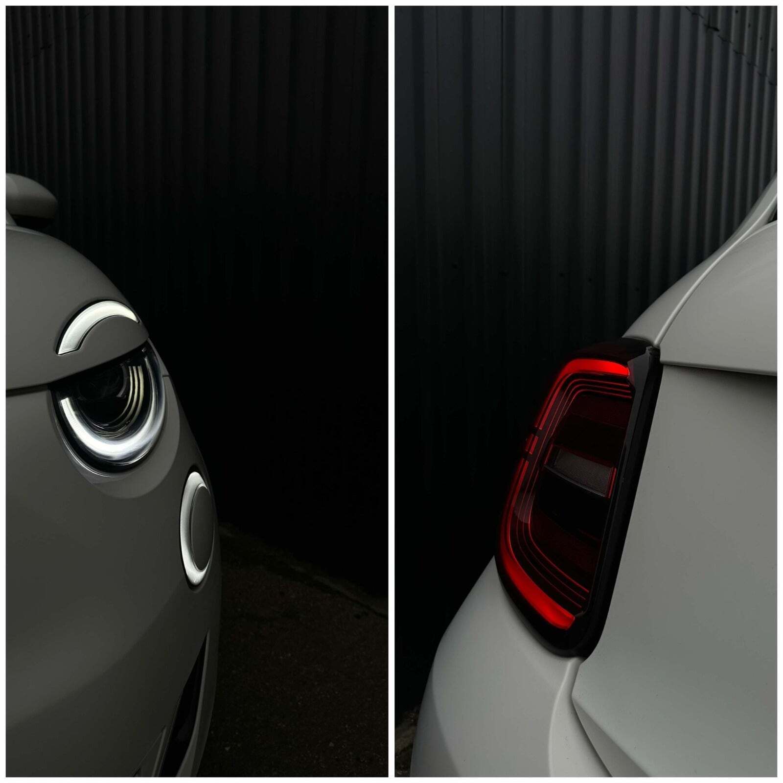 Hvid Fiat 500e fra 2021