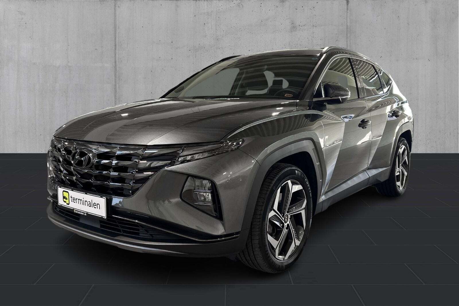 Grøn Hyundai Tucson fra 2022 set udefra