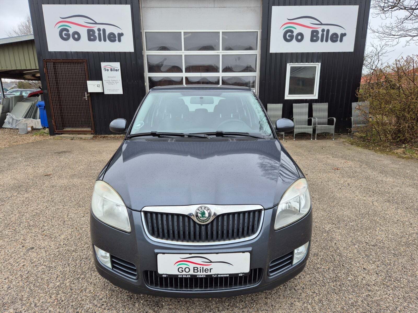 Grøn Skoda Fabia fra 2010