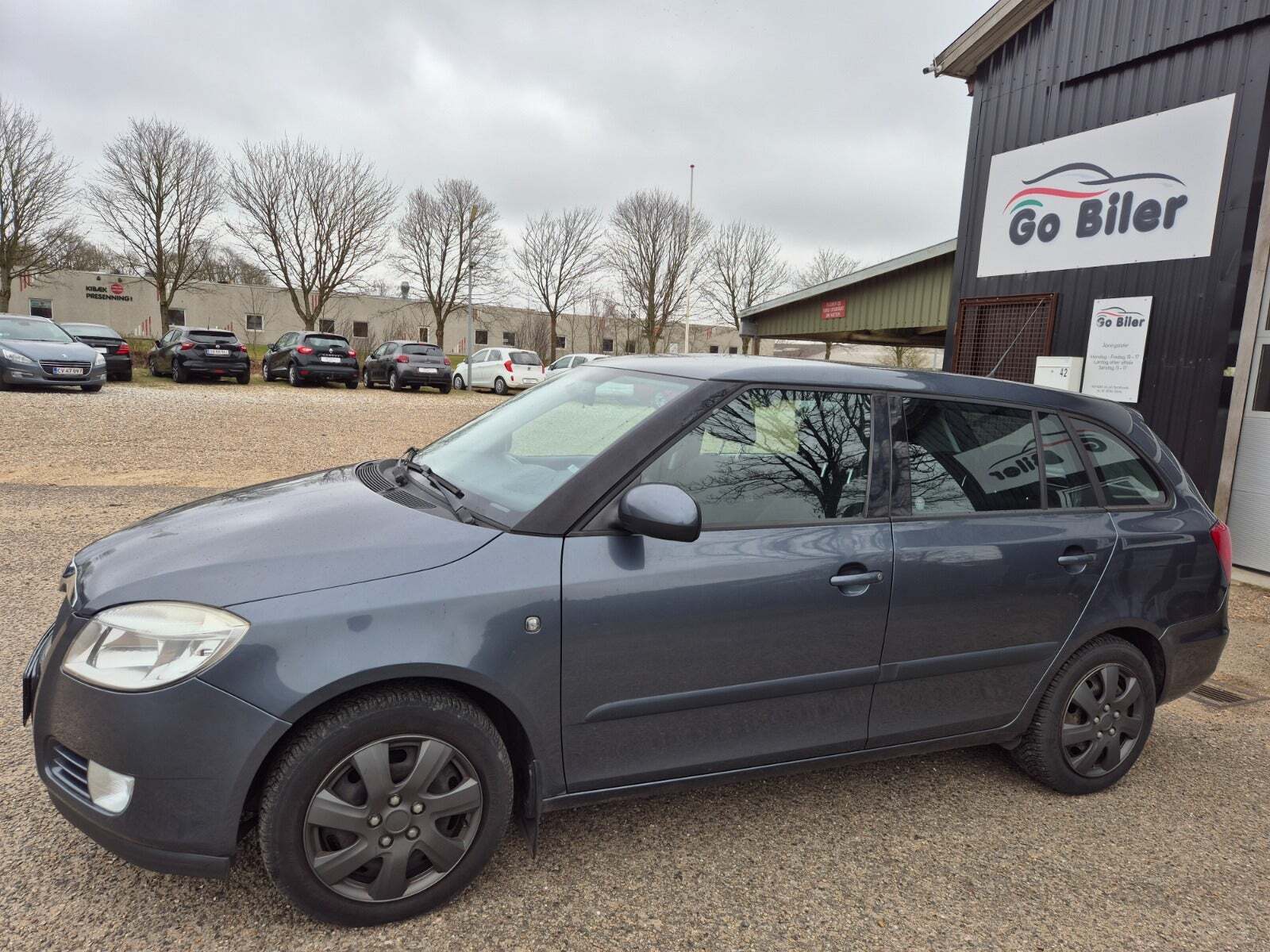 Grøn Skoda Fabia fra 2010