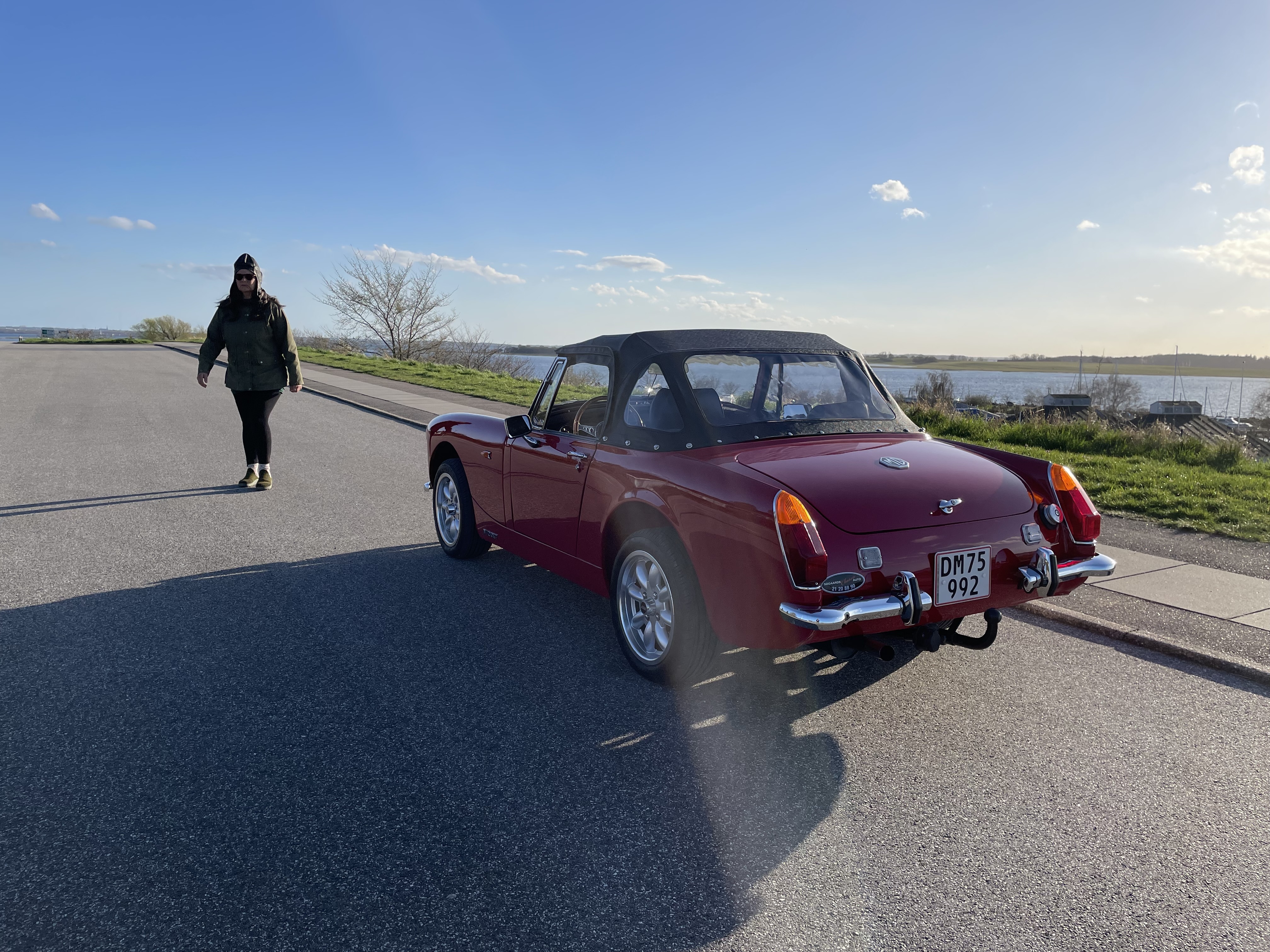 Rød MG Midget fra 1970