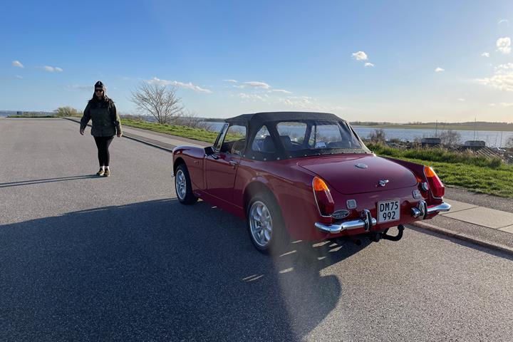 Rød MG Midget fra 1970