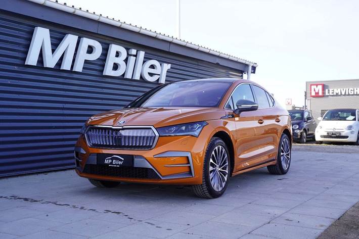 Bronze Skoda Enyaq fra 2024 set udefra