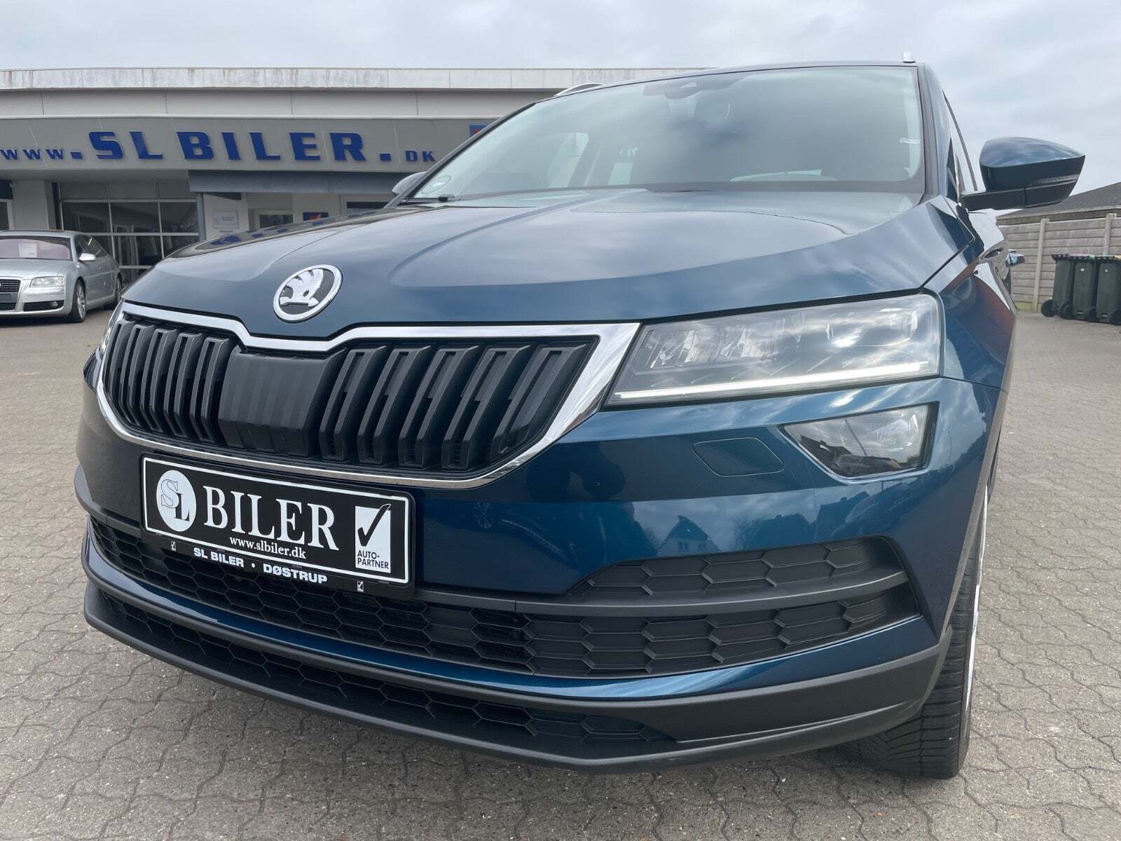 Blå Skoda Karoq fra 2020