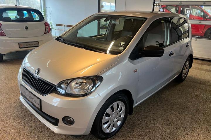 Sølv Skoda Citigo fra 2015 set udefra