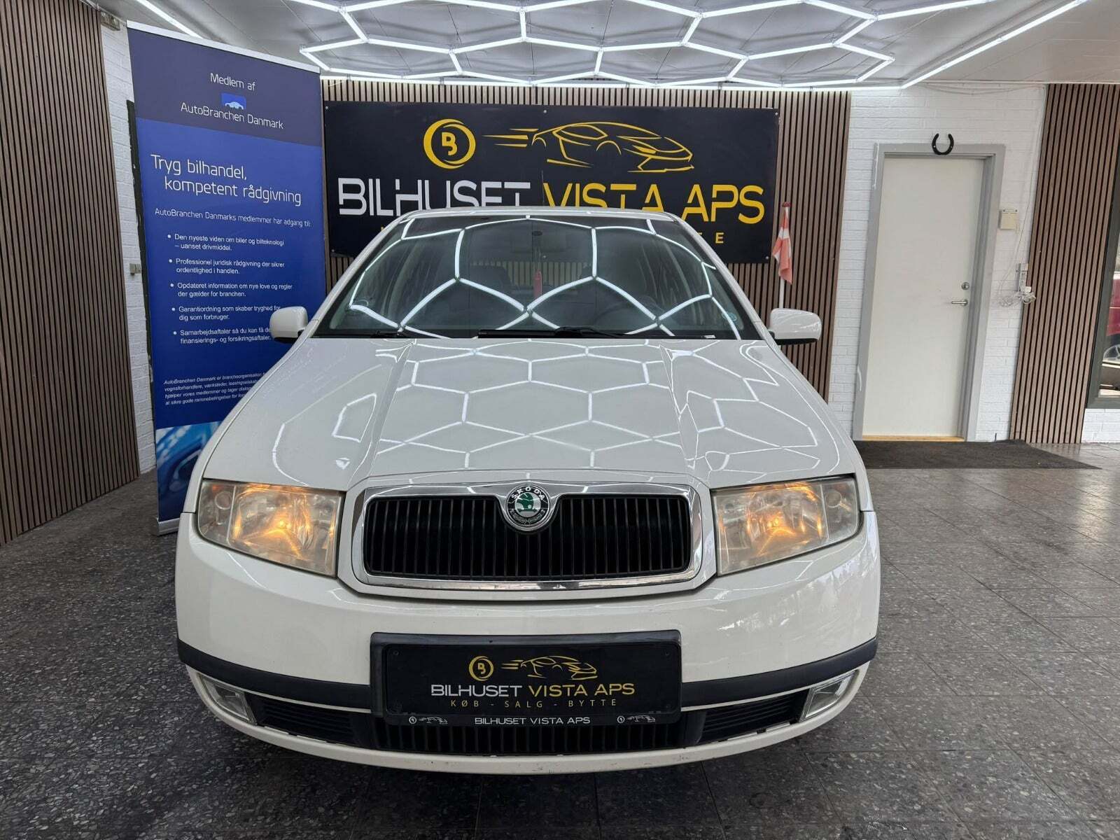 Hvid Skoda Fabia fra 2000