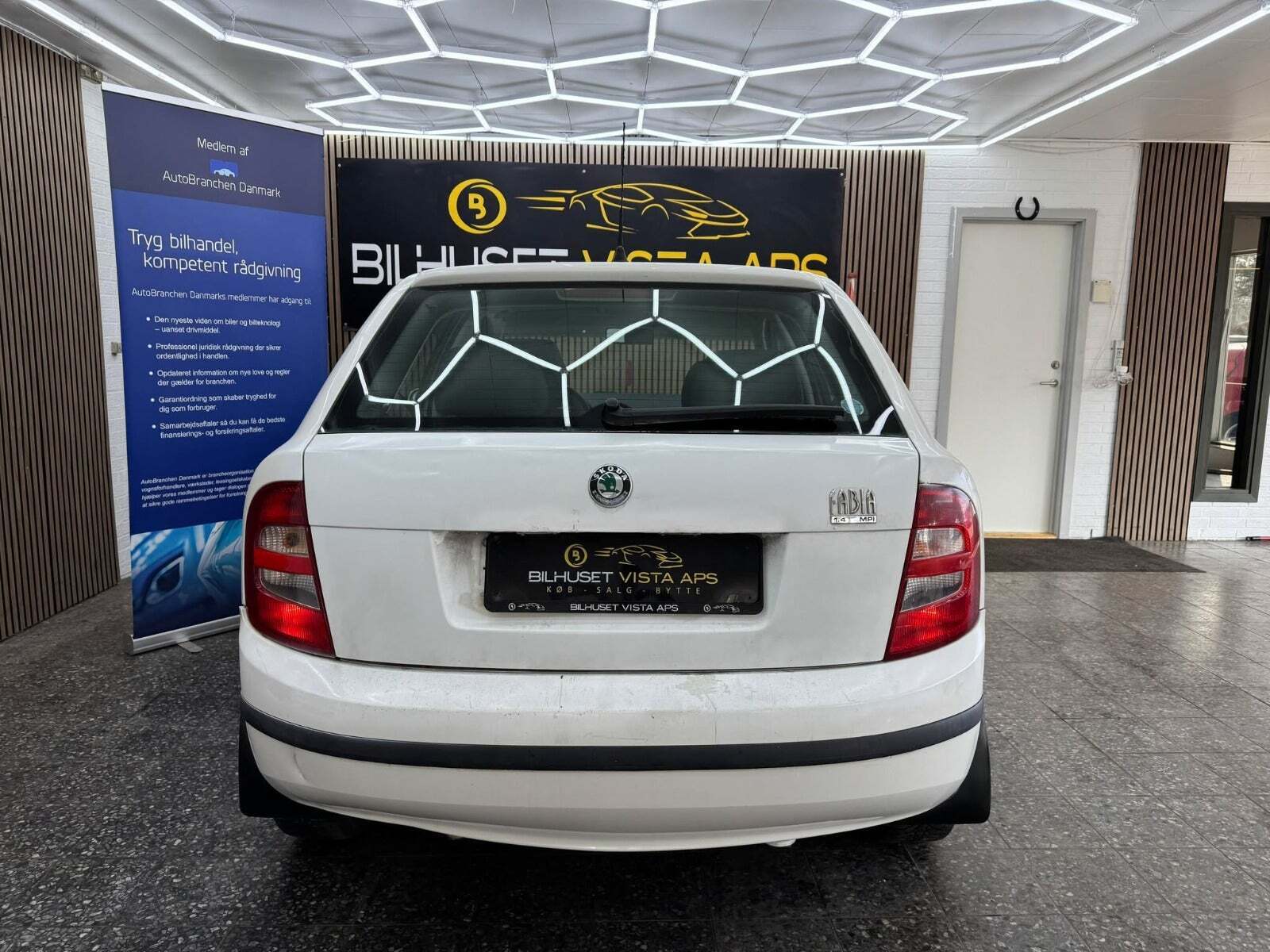 Hvid Skoda Fabia fra 2000