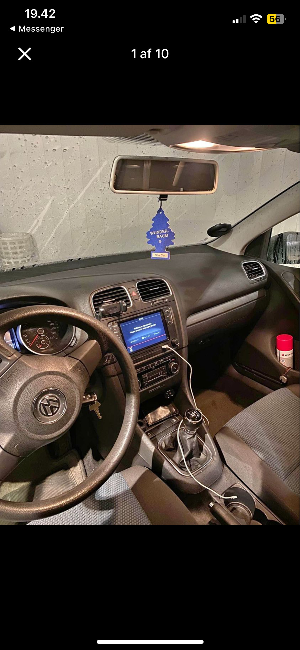 Sort VW Golf fra 2011