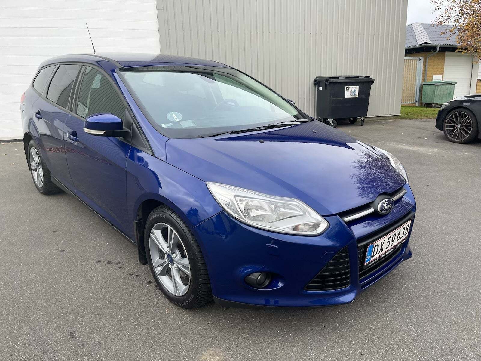 Blå Ford Focus fra 2014