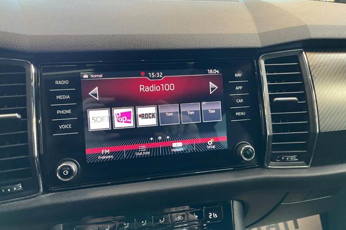 Hvid Skoda Kodiaq fra 2020