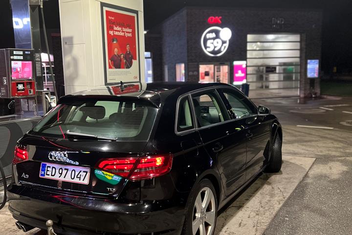 Sort Audi A3 Sportback fra 2015
