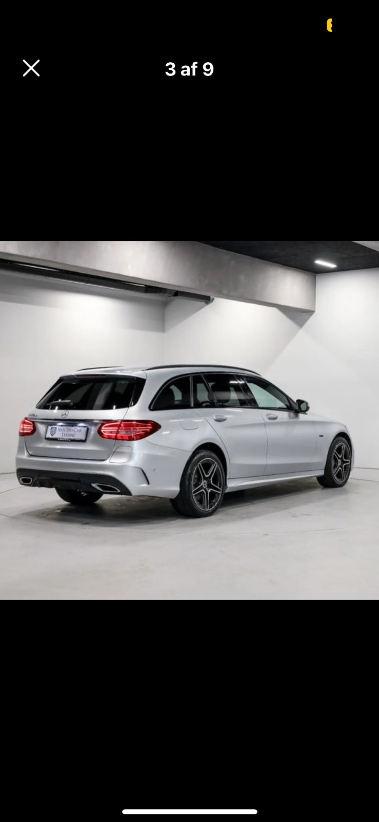 Grå Mercedes C300 de fra 2020