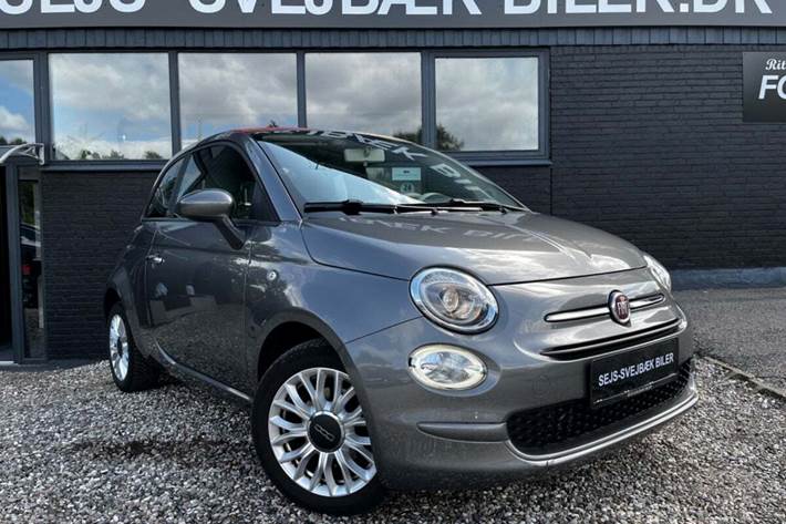 Grå Fiat 500C fra 2016 set udefra