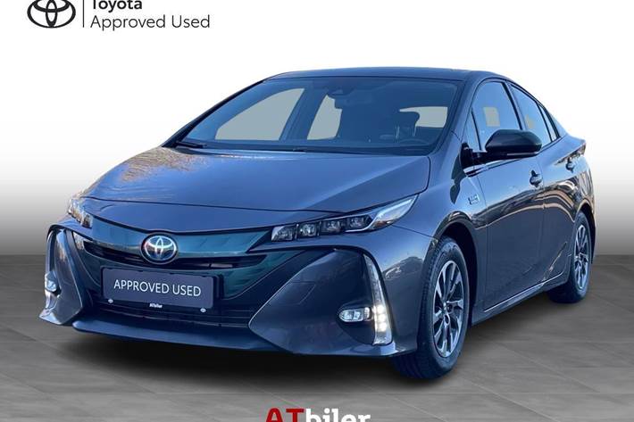 Sort Toyota Prius Plug-in fra 2018 set udefra