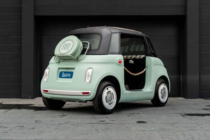 Grå Fiat Topolino fra 2025