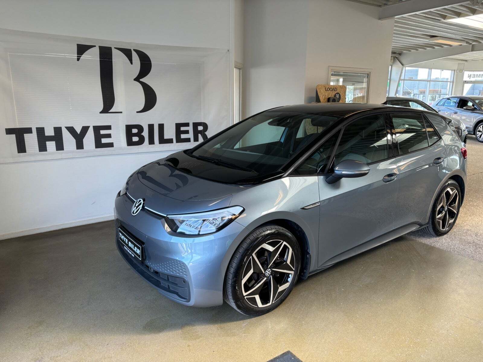 Blå VW ID.3 fra 2022 set udefra