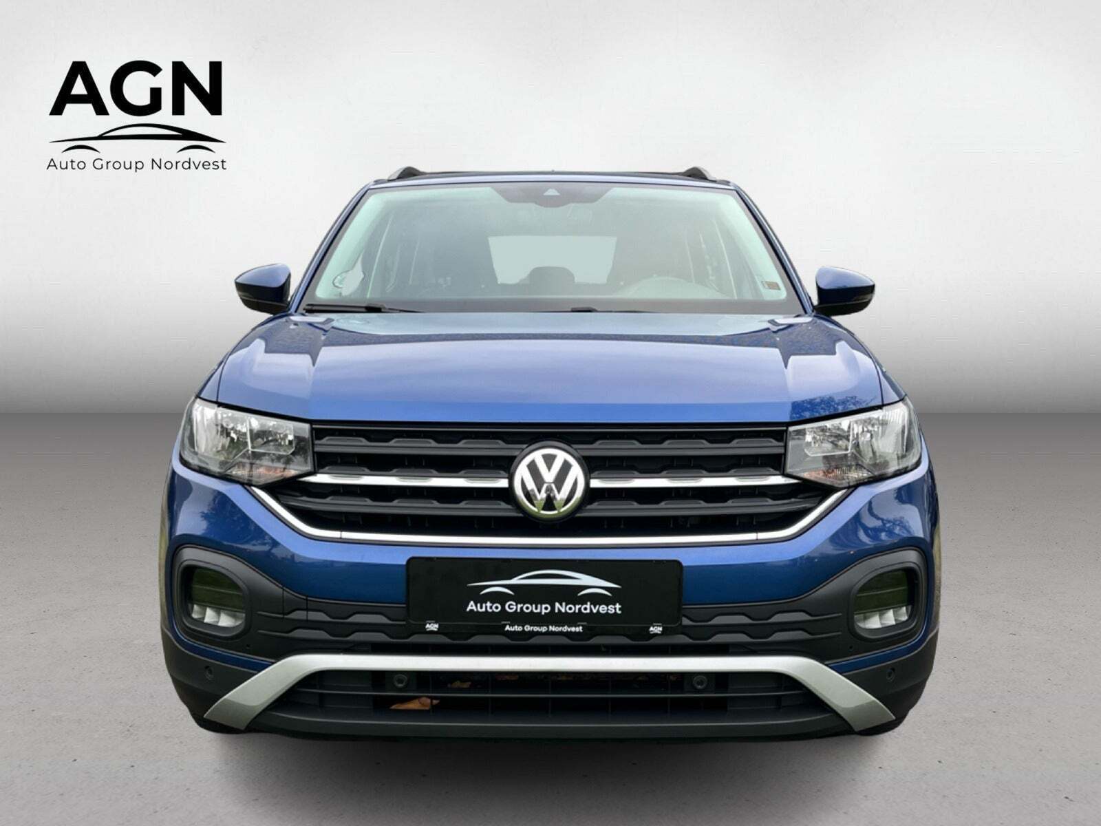 Blå VW T-Cross fra 2019