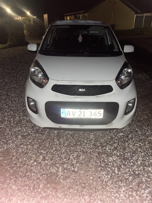 Hvid Kia Picanto fra 2015